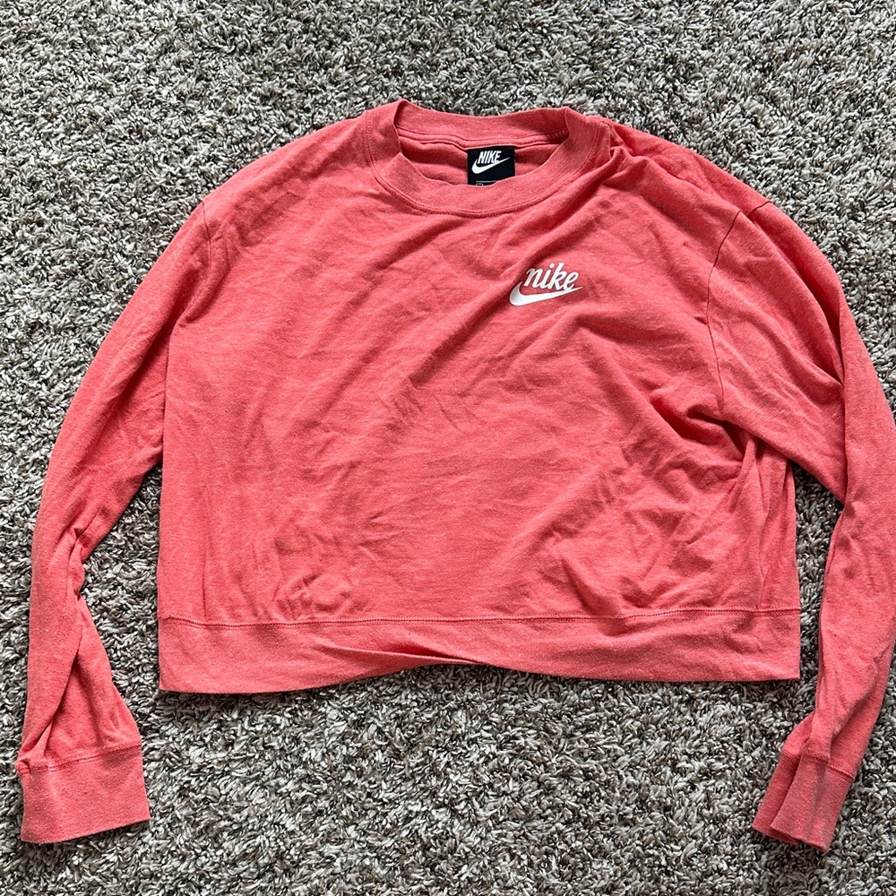 Nike Women's Pink Long Sleeve Sweatshirt